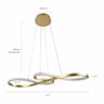 Pendente Lumier Infinity 40w Três Temperaturas 3000k|4000k|6000k Dourado 3.240lm - 3