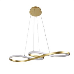 Pendente Lumier Infinity 40w Três Temperaturas 3000k|4000k|6000k Dourado 3.240lm - 1