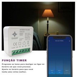 Interruptor Mini Inteligente Paralelo 1Ch 10A Alexa Google - 5