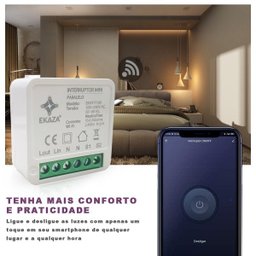 Interruptor Mini Inteligente Paralelo 1Ch 10A Alexa Google - 4