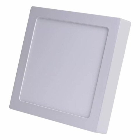Painel Plafon LED 18W Quadrado Sobrepor 6500K Biv 21x21cm