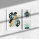 Ver imagem 2 de Kit 3 Quadros Moldura Branca Natureza 20x30cm e 40x60cm