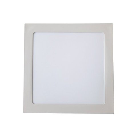 Painel Plafon 18W LED Quadrado Embutido Luminária Teto