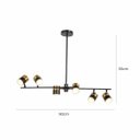 Ver imagem 3 de Luminária Spot Preto e Dourado para 8 Lâmpadas Gu10