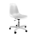 Ver imagem 1 de Cadeira Office Eames Colors Cor Branco com Base em Aço Confortável e Ergonômica