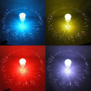 Pisca Pisca Fibra Otica Led Agua Viva Bivolt Rgb