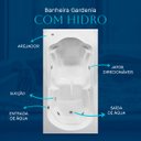 Ver imagem 4 de Banheira Gardenia com Hidro em Acrílico - 127v