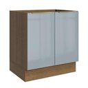 Ver imagem 1 de Balcão de Cozinha 70 cm 2 Portas (sem Tampo) Rustic/Cinza Lux Madesa