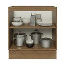 Ver imagem 4 de Balcão de Cozinha 70 cm 2 Portas (sem Tampo) Rustic/Cinza Lux Madesa