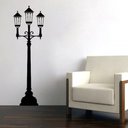 Ver imagem 1 de Adesivo de Parede Decorativo Sala Luminária Tripla