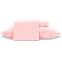 Ver imagem 1 de Jogo de Cama Casal 3 Peças Jolitex Ternille 300 Fios - Toque de Seda - Rosê