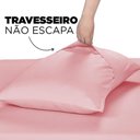 Ver imagem 6 de Jogo de Cama Casal 3 Peças Jolitex Ternille 300 Fios - Toque de Seda - Rosê