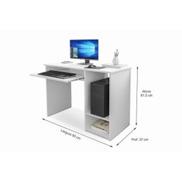 Mesa para Computador Inglaterra com Suporte para Teclado - 3
