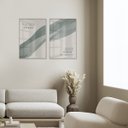 Ver imagem 2 de Dois Quadros em Vidro Frases Moitvação Oceano para Escritório 50x70