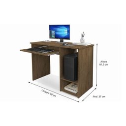 Mesa para Computador Inglaterra com Suporte para Teclado - 3