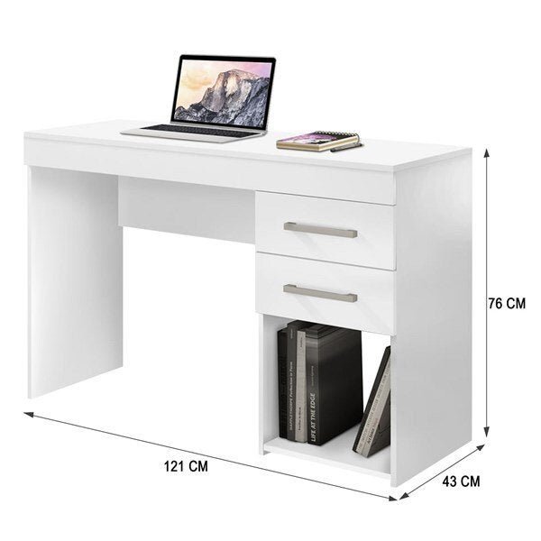 Mesa para Computador Quarto ou Escritório Aspen 2 Gavetas - 3