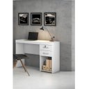Ver imagem 4 de Mesa para Escritorio Escrivaninha 2 Gavetas com Chave 120cm Branca - JCM