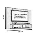 Ver imagem 4 de Painel Sala para TV até 48 Pololegadas Navi