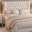 Ver imagem 1 de Cabeceira para Cama Box Queen 202cm Sophy Bouclé Off White - Sallar Home
