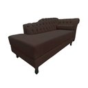 Ver imagem 4 de Recamier Decorativo Divã Styllus Lado Esquerdo Couro Marrom