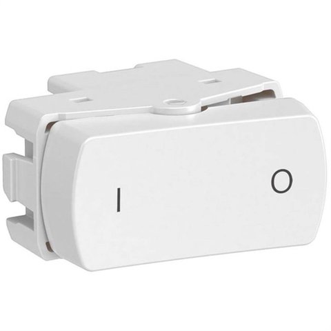 Módulo Interruptor Bipolar Simples Miluz 10 Amperes 250 Volts Branco - S3b72040 - Schneider