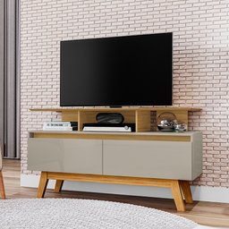 Rack Sala Rubi 1.2 para Tv até 50 2 Portas Pé Madeira Macica - 2