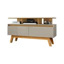 Ver imagem 1 de Rack Sala Rubi 1.2 para Tv até 50 2 Portas Pé Madeira Macica