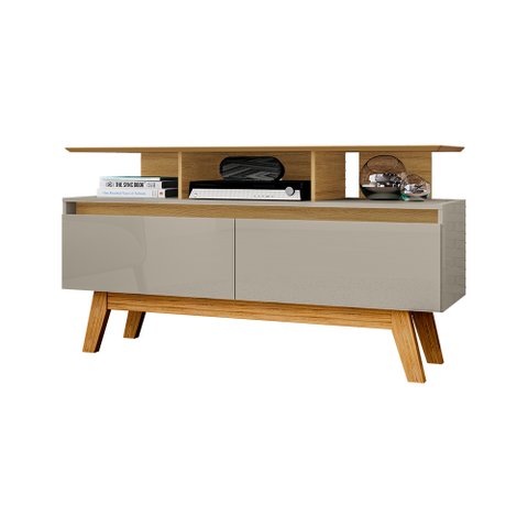 Rack Sala Rubi 1.2 para Tv até 50 2 Portas Pé Madeira Macica