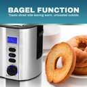 Ver imagem 2 de Elite Gourmet Torradeira 2 Fatias Extra Larga 1.25" com 6 Níveis (inox)
