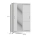 Ver imagem 6 de Quarto de Solteiro Completo com Guarda-Roupa com Espelho, Cama Console, Escrivaninha e Nicho Móveis