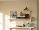 Ver imagem 1 de Kit 2 Prateleiras Quarto 50x20 Mdf Suporte Organiza e Decora