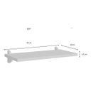Ver imagem 3 de Kit 2 Prateleiras Quarto 50x20 Mdf Suporte Organiza e Decora