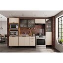 Ver imagem 4 de Paneleiro de Cozinha Alpha 2509 C/ 2 Portas (1 C/ Vidro) 50cm Preto - Carraro
