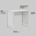 Ver imagem 3 de Mesa para Computador Office Morada Branco - Demóbile