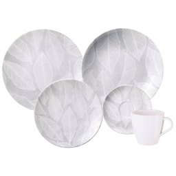 Aparelho de Jantar 30 Peças Porcelana Tramontina Arbo Servir Mesa Posta 6 Pessoas - 1