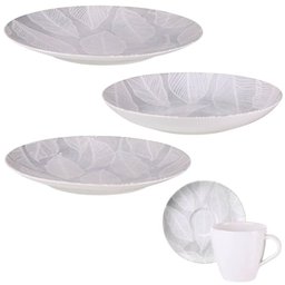 Aparelho de Jantar 30 Peças Porcelana Tramontina Arbo Servir Mesa Posta 6 Pessoas - 3