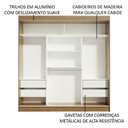 Ver imagem 6 de Guarda-roupa Casal Madesa Reno 3 Portas de Correr de Espelho
