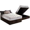 Ver imagem 1 de Cama Box Baú Casal: Colchão Molas Masterpocket Ensacadas Herval Maxspring American + Base Crc