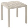 Conjunto Mesa e 04 Cadeiras Plasticas com Braços Baru Rimax - Bege - 3