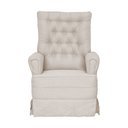 Ver imagem 5 de Poltrona de Amamentação Eloá com Balanço e Puff Veludo Bege