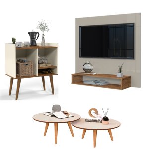 Kit para Sala Off/ Freijó Miami
