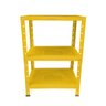 Estante de Aço Mini com 3 Prateleiras 45x27cm 45kg Coluna Bipartida Para Escritório Amarela - 3