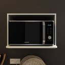 Ver imagem 6 de Armario Aereo Nicho Microondas 60 Cm Mdf Cz3319 Branco Tecno Mobili