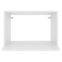 Ver imagem 4 de Armario Aereo Nicho Microondas 60 Cm Mdf Cz3319 Branco Tecno Mobili