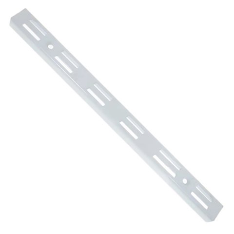 Kit 10 Trilho Cremalheiras para Prateleira Duplo Branco 1 metro - Starfer