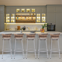 Ver imagem 6 de Kit 5 Banqueta Bistro para Cozinha Junco Cappuccino Àrea Gourmet Balcão Bancada bares Churrasqueira