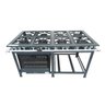 Fogão Industrial de 8 Bocas com Forno 30x30 de Baixa Pressão 8 Queimadores Duplos - P7 Lux - Metalfo - 1