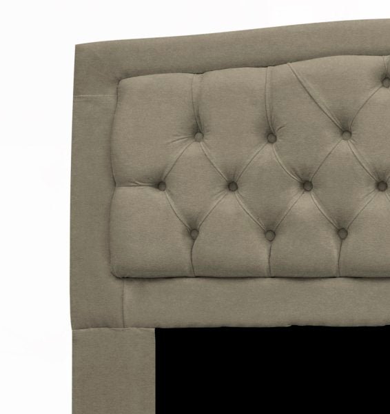 CONJUNTO CABECEIRA BOX CASAL 140CM COSTA RICA+RECAMIER BARCELONA SUEDE BEGE - DUBAI DECOR - 3