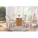 Ver imagem 1 de Mesa de Jantar Dakota 0,90x0,90 C/04 Cad. Londres Tampo Dakota Plus
