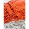 Rede de Dormir Descanso Casal 3,80m X 1,50m Algodão Premium Laranja - 3